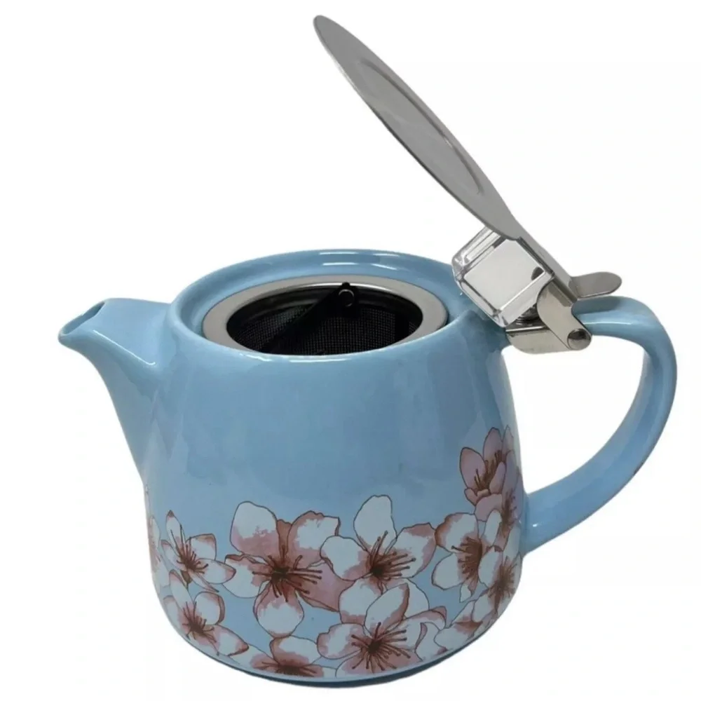 ALFRED Ceramic & Stainless Steel Teapot 20oz dripless spout heat resistant - Picture 2 of 16